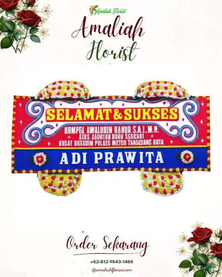 Papan Bunga Ucapan Selamat Waringinkarya